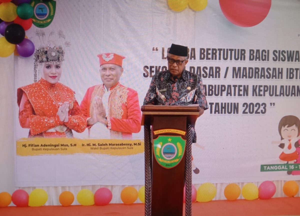 Tingkatkan Literasi Siswa, Pemda Sula Buka Lomba Bertutur